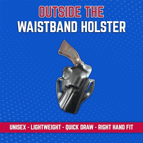 DeSantis Speed Scabbard Gun Holster, Fits S&W GOVERNOR 2-3/4" Guns, Unisex Holster, Left-Hand Draw, Black