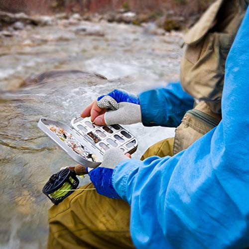 Drasry UV Fishing Gloves Fingerless Sun Protection Men Women UPF50+SPF for Fishing Kayaking Paddling Hiking Sailing Rowing...