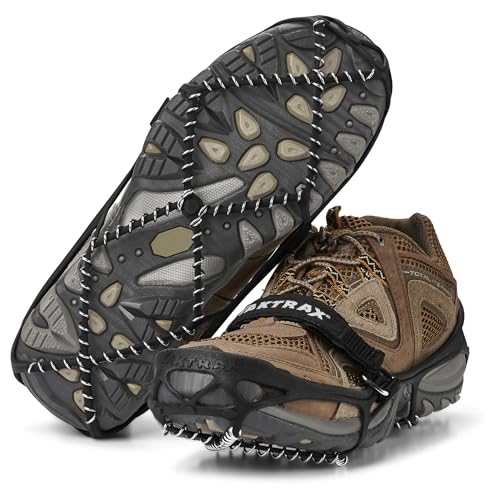 Yaktrax Pro Traction Cleats - 360-Degree Grip on Snow, Ice, & Multi-Terrain Surfaces - Elastic Outer Band w/Easy-On/Off He...