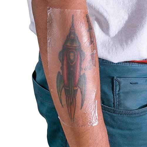 Recovery Aftercare Derm Shield Tattoo Cover Up Patch - Latex-Free & Waterproof Tattoo Aftercare Bandage - Transparent Matte Film - Breathable & Flexible - Promotes Healing & Skin Renewal (7.9" x 8?yd)