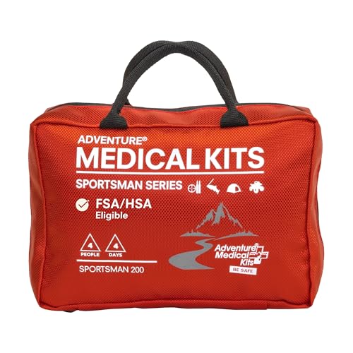 Adventure Medical Kits Sportsman Series Medical Kit - 200 - First Aid Kit for Camping, Hiking, Hunting & More - For 4 Peop...