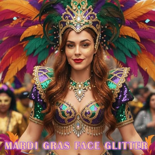 Paminify Gold Face Glitter Gel,Mardi Gras Outfit for Women,Music Festival Yellow Body Glitter Singer Concerts Hair Glitter...