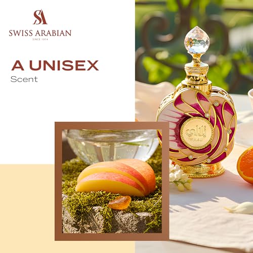 Swiss Arabian Yulali - Luxury Products From Dubai - Long Lasting And Addictive Personal Perfume Oil Fragrance - A Seductive Signature Aroma - 0.5 Oz