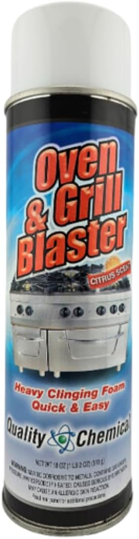 Quality Chemical Oven & Grill Blaster- Heavy-Duty - Fast Acting & Easy to Use - Degreaser/Heavy Duty Oven Cleaner - Best Oven Cleaner - Made in USA - 18 Oz (Pack of 1)
