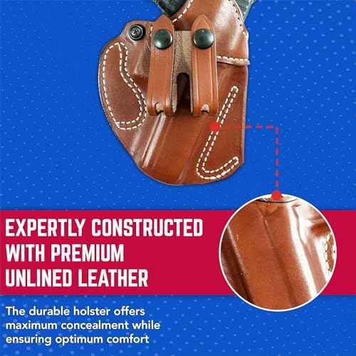 DeSantis Cozy Partner IWB Gun Holster for Concealed Carry - Fits Glock 29, Glock 30, Glock 39, Beretta 9000S, S&W CS40/45, S&W 990L, S&W M&P CPT 9/40, S&W M&P M2.0 3.6", H&K P2000 - Left Hand, Tan