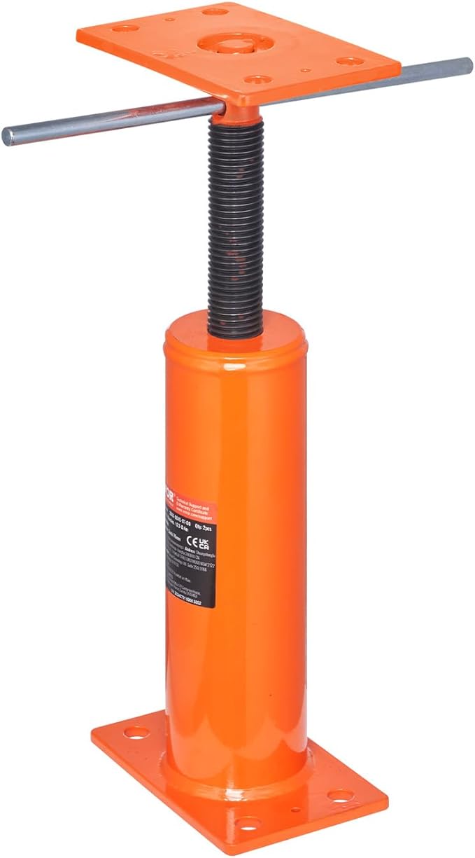 VEVOR House Floor Jack, 12"-16" Height Range, 9700 lbs Max Load Capacity, Adjustable Support Beam Basement Jack Post Pole for Leveling, Lift Support Steel Telescoping Jack Post for Temporary Support
