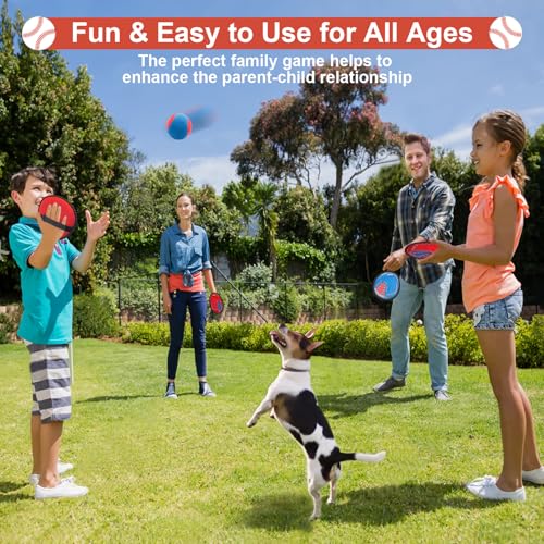 Toss and Catch Ball Game, Kids Toddler Baseball Glove & Catch Ball Toys, Kids Outdoor Games for Family, Toys for Beach Yar...
