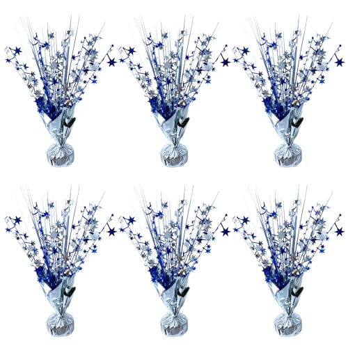 FUBININA 6 Pack Metallic Foil Spray Centerpiece Star Table Decoration Burst Table Centerpieces for Birthday Wedding Annive...