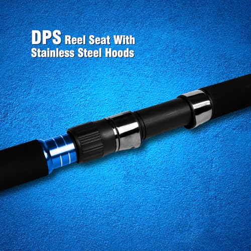 Fiblink Spinning & Casting Fishing Rod Carbon Fiber Jigging Rod 2 Piece Twin-Tip Fishing Jig Rod Portable Travel Fishing P...