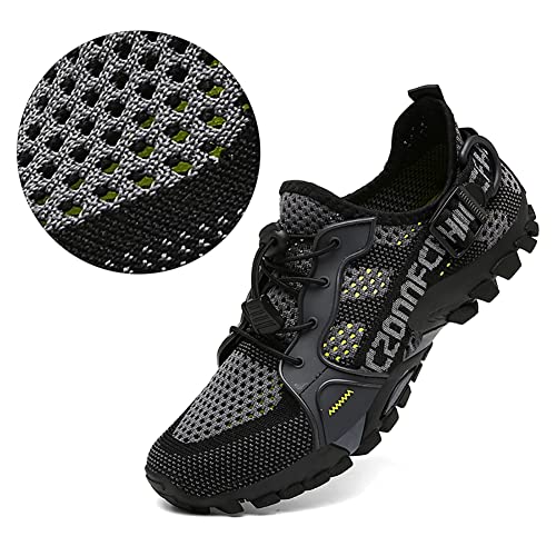 TANGYUGEN Water Shoes Men Women Outdoor Hiking Shoes Quick Drying Beach Aqua Shoes Travel Trekking Walking Climbing Sneakers