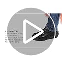 Ergodyne TREX 6304 Step In Ice Traction Cleat with 12 Carbon Steel Spike Grips,Black,Small