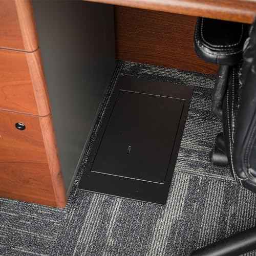Barska 0.22 Cu. Ft. Hidden Floor Safe with Key Lock ? Solid Steel Construction, Concealed Design, Dual Locking Bolts ? Secure Storage for Home, Business, Jewelry, Cash & Valuables