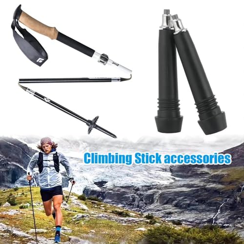 Trekking Pole Tips Set - Walking Sticks Replacement Tip Protectors - Snow & Mud Baskets
