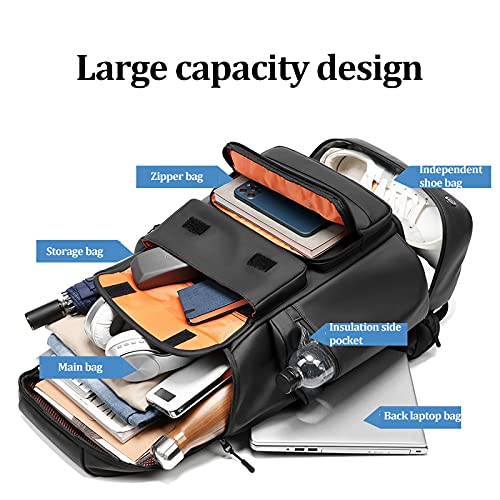 Men large capacity travel backpack,50L waterproof hiking trekking Backpack With separate shoe bag,Business work Laptop Bac...