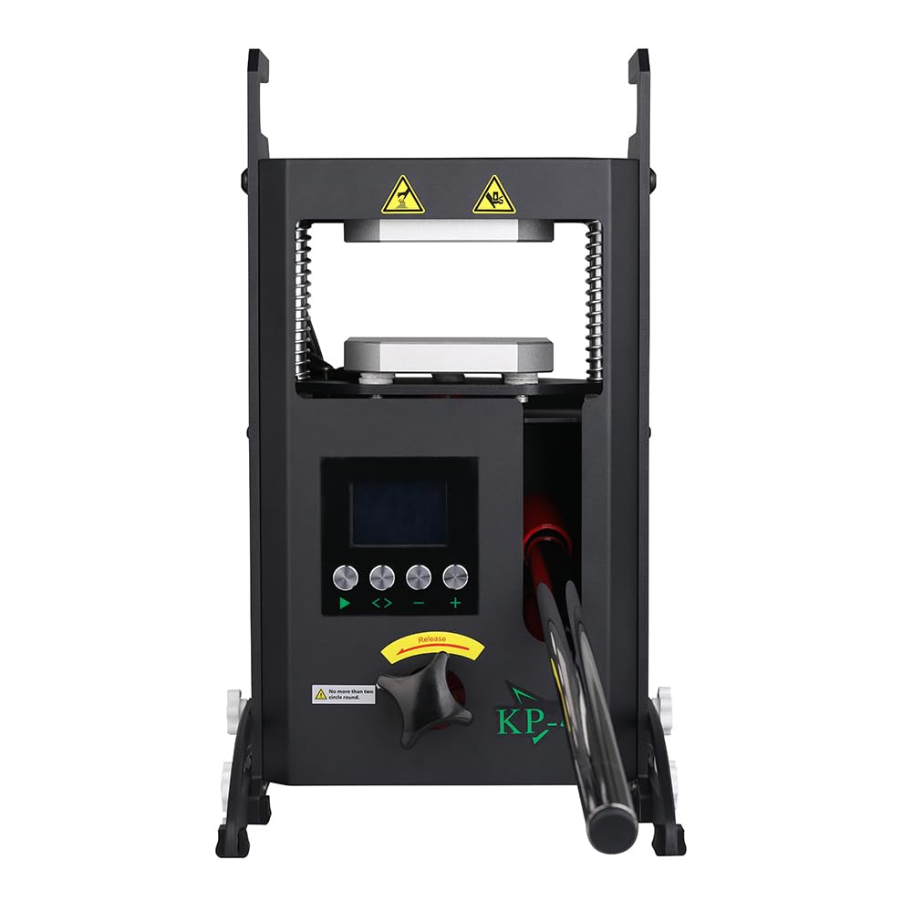 Heat Press Machine with Dual Heated Plates 4 Tons Manual Press with LCD Digital Display Screen