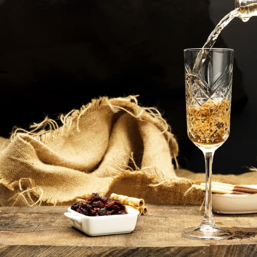 the mask el turko Champagne Flutes Set of 4 (175ml/5.7oz), Vintage Coupe Glasses, Prosecco Glasses, Crystal Design Champag...