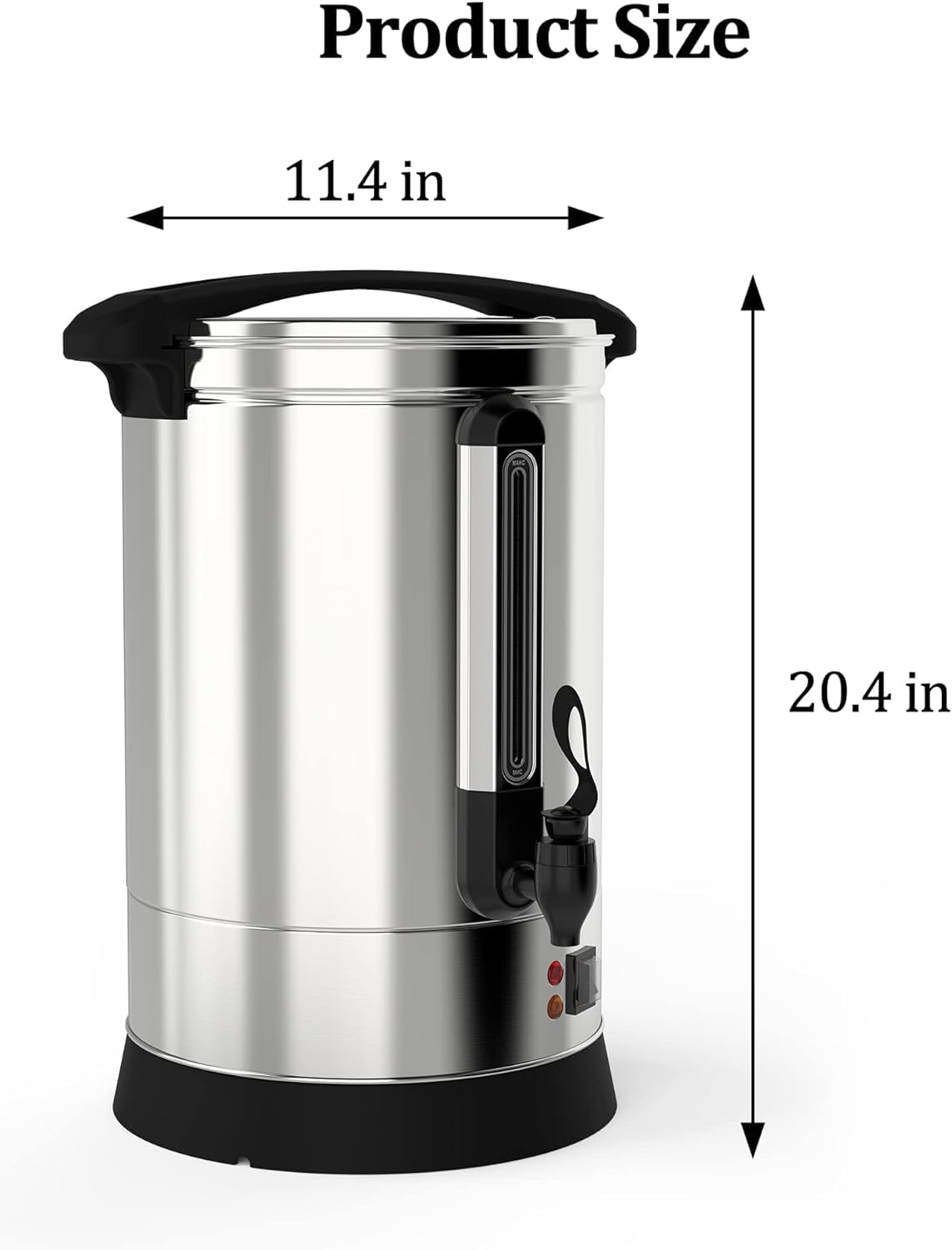 Takywep Coffee Urn 100 Cup, 14L/3.8Gal Commercial Coffee Maker for Party Buffet Wedding, Stainless Steel Large Hot Coffee Dispenser, Hot Beverage Dispenser,Hot Water Urn