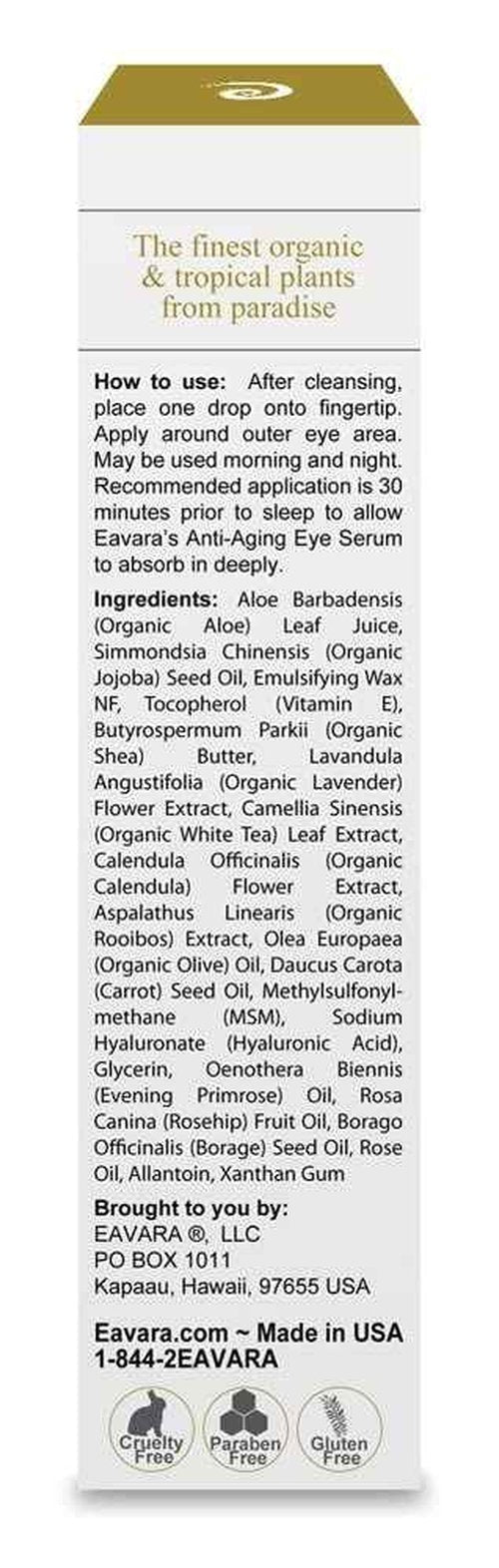 Organic Facial Cleanser, Anti Aging Eye Cream and Natural Ultra Face Moisturizer