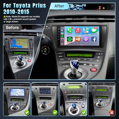 Leadfan Car Stereo Radio for (JBL Version) Toyota Prius 2010 2011 2012 2013 2014 2015 Upgrade, 9'' Screen, Support Carpla...