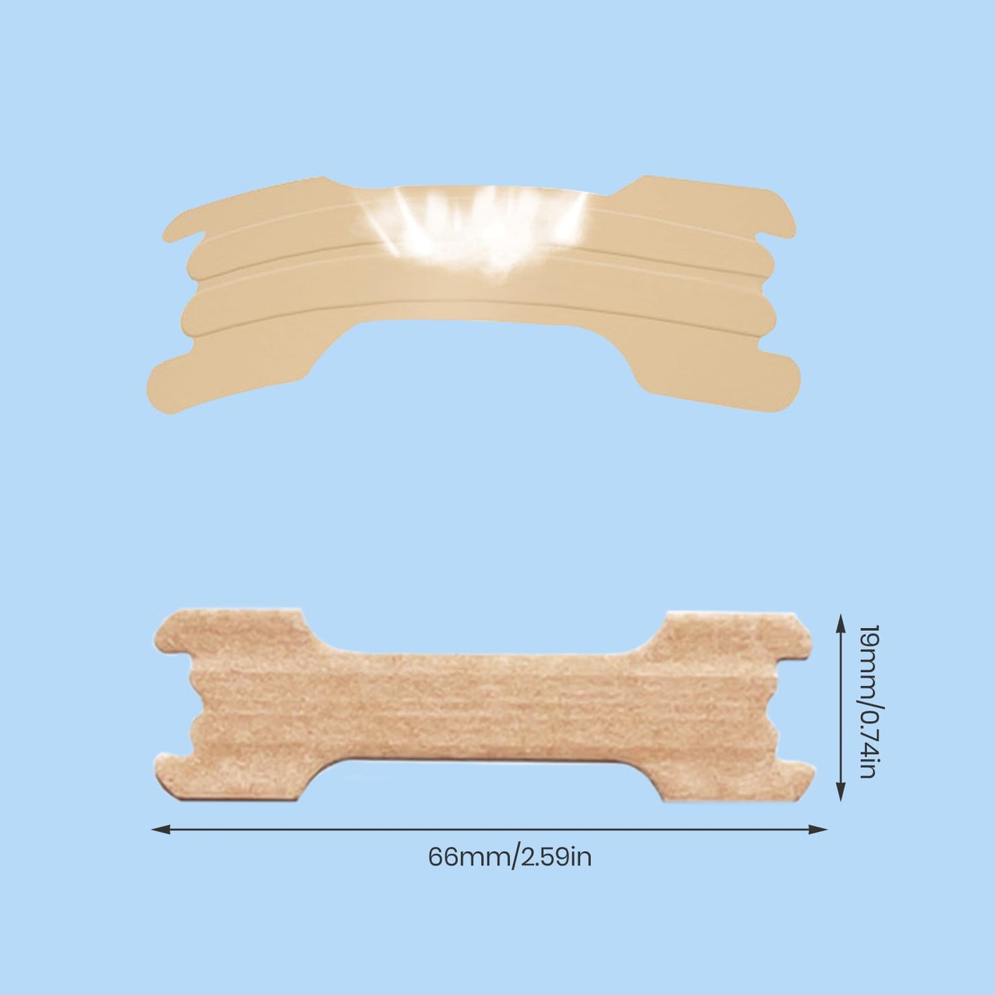 MQUPIN 300 Counts Nasal Strips Upgraded, Nasal Strips for Snoring, Safe, Long Effect, Reduction Snoring(66mm*19mm)