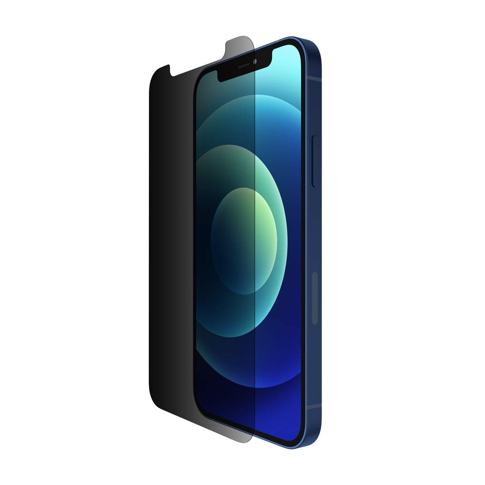 Belkin Iphone 12 Pro/Iphone 12 Screen Protector Temperedglass Privacy Antimicrobial-Treated, Clear (Ova029Zz)