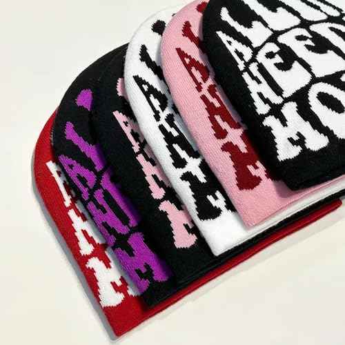 Y2K Beanie Hat for Men & Women Trendy Soft Stretchable Winter Cap, Warm Comfortable Cold Weather Knit Accessory - Green