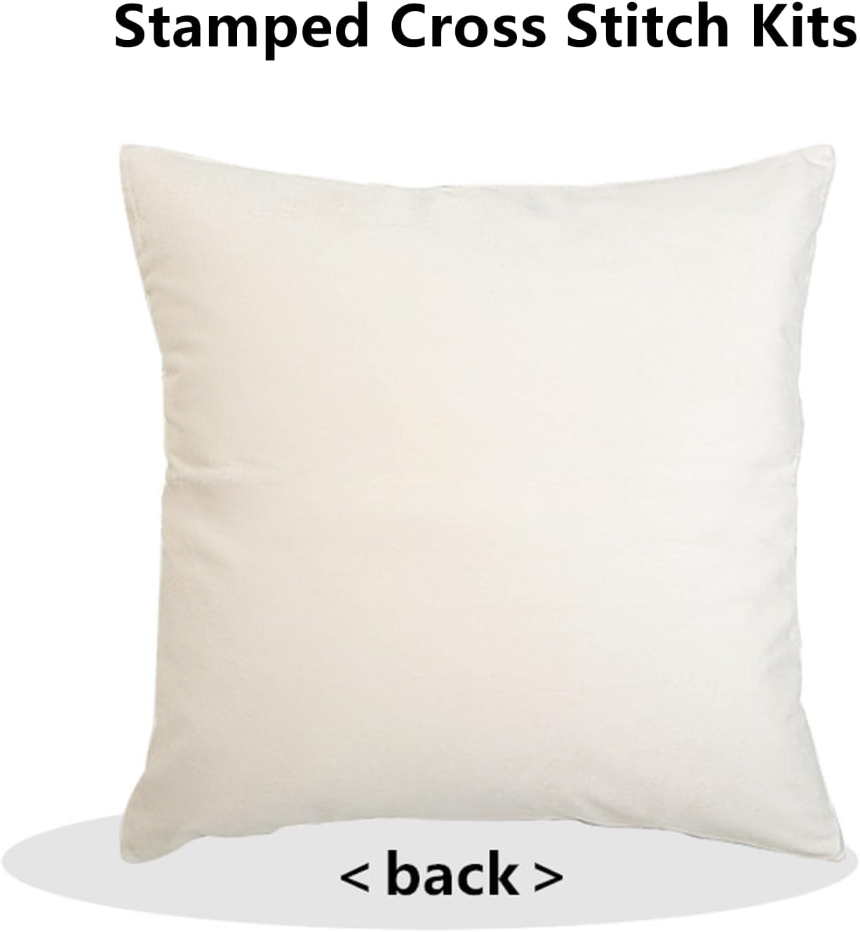 Fanxvivy Stamped Cross Stitch Kits for Adults Beginners Pillow Needlepoint Kit with Embroidery Pattern Needlework Kit Prestamped Stitches Kit 11CT Cross Stitching-Colorful Tulips 18x18 inch