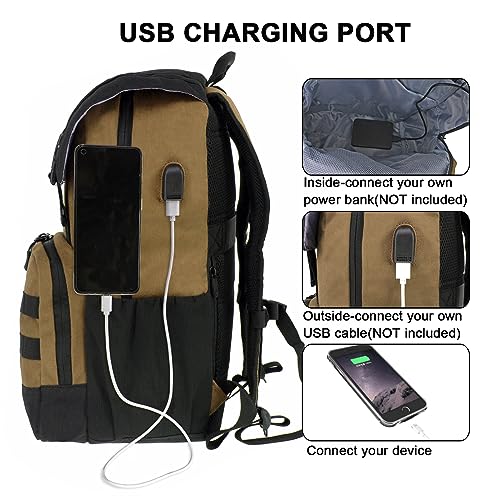 WOLT Laptop Backpack with USB Charging Port Fits Up to 17 Inch Laptop, College Backpack for Men Women, Computer Business B...