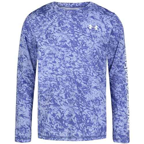 Under Armour Boys' Outdoor Long Sleeve Tee, Stylish Crew Neckline, Logo & Printed Designs, UPF 50+