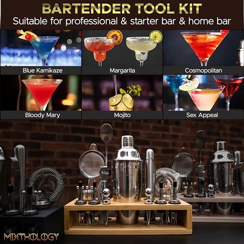 Mixology Bartender kit | 31 Piece Professional Bartender Set by Mixthology - bar Tools, Accessories, and bar Sets for The ...