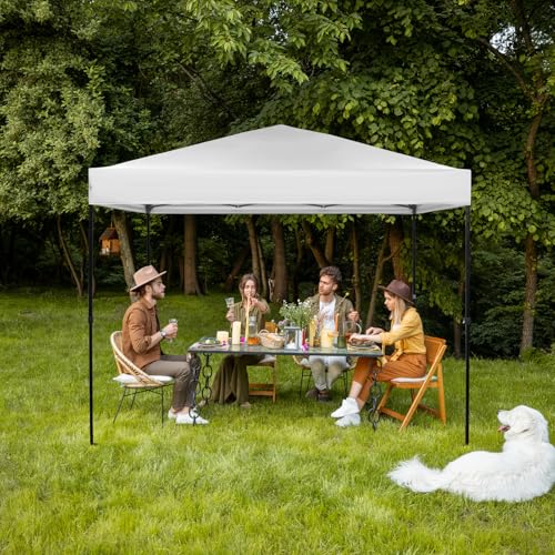 10×10 Canopy Replacement Top, Pop Up Canopy Replacement Tent Cover for Straight Leg Frame, Waterproof Canopy Top Cover for...