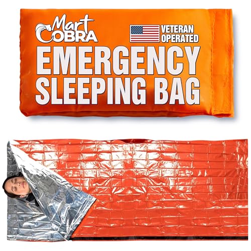 Emergency Sleeping Bag for Survival Gear and Supplies Life Bivy Sack Waterproof Mylar Emergency Blankets for Survival Kit ...