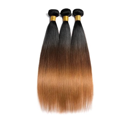 T1B430 Ombre Brown Bundles Human Hair 26 28 30 Inch Straight Human Hair Bundles Ombre Bundle T1B/4/30 Brown Bundle Unprocessed Brazilian Virgin Hair for Black Women