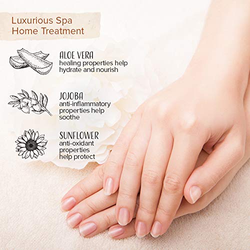 Nu-Pore Moisturizing Gloves - Hand Mask for Dry Hands and Moisturizer with Jojoba Oil and Aloe Vera to Help Repair and Soothe Ex