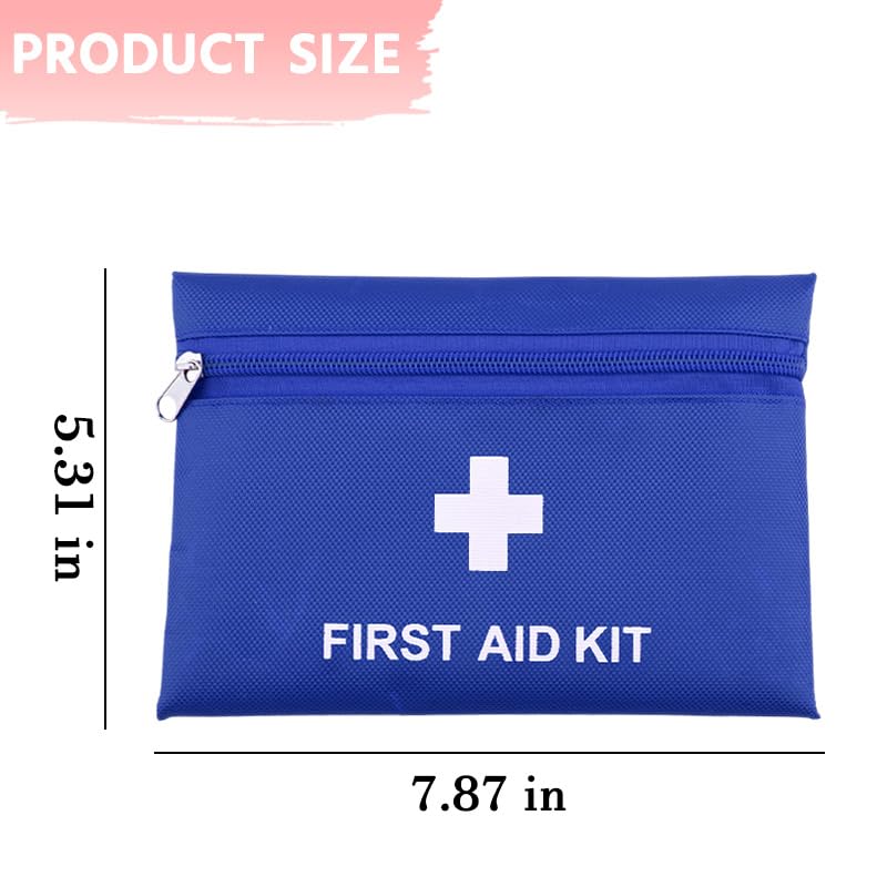 Mini First Aid Kit Bag Empty with Thoughtful Zipper Medical Bags Pouch for Sports Homes Camping Hiking Portable Medicine K...