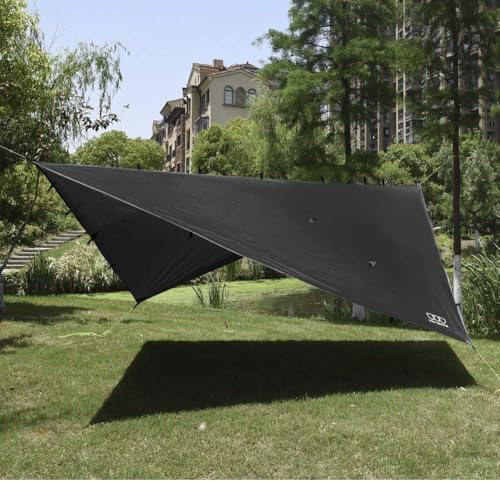 Gold Armour Rainfly Tarp Hammock, Premium 14.7ft/12ft/10ft/8ft Rain Fly Cover, Waterproof Ultralight Camping Shelter Canop...
