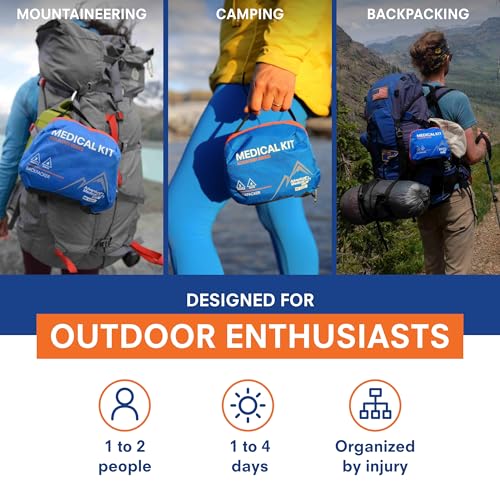 Adventure Medical Kits Mountain Series Medical Kit - Backpacker - Emergency Medical First Aid Kit - For 2 People for 4 Day...