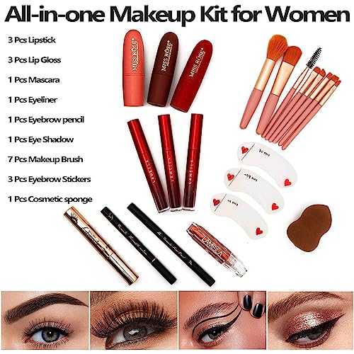 UNIFULL 190 Colors Makeup Pallet,Professional Makeup Kit for Women Full Kit,All in One Makeup Sets for Women&Beginner,incl...
