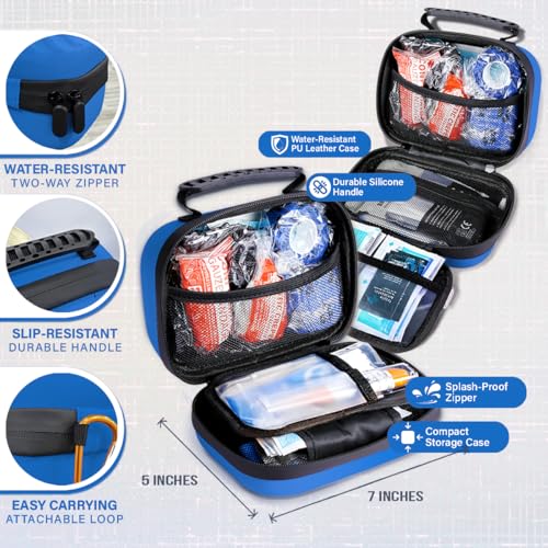 EVERLIT Pet Medic First Aid Kit | Vet-Approved Animal Care Kit with 95 Pcs Medical, Outdoor & Emergency Supplies to Treat ...