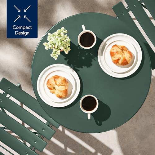 Best Choice Products 3-Piece Bistro Set, Space Saving Folding Design, Solid Steel, Outdoor Patio Furniture Set w/ 2 Chair...