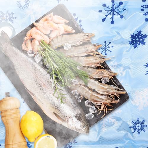 LemonRoad 2 Pack Reusable Freezable Ice Mat Sheets for Coolers Ice Mat Chill for Food Trays Cooling Charcuterie Cooler Bla...