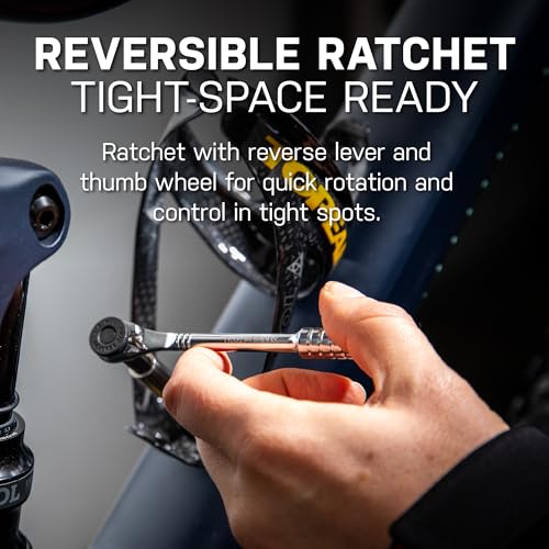 Topeak Ratchet Rocket, Lite DX+ or Essential, Lightweight Ratchet Tool Set with Bits and Carry Bag