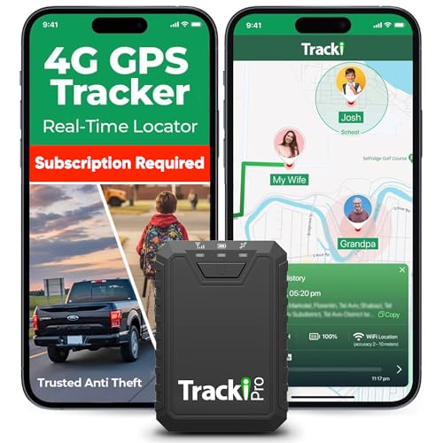 Tracki Pro GPS Tracker for Vehicles – Magnetic Waterproof 4G LTE Car Tracker, Long-Life Battery Up to 7 Months, Unlimited ...
