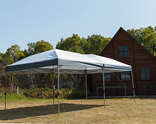 PORTAL 10x20 Canopy Replacement Cover, Pop Up Canopy Tent Top Cover Without Frame Legs Instant Patio Gazebo Pergola Sun Sh...