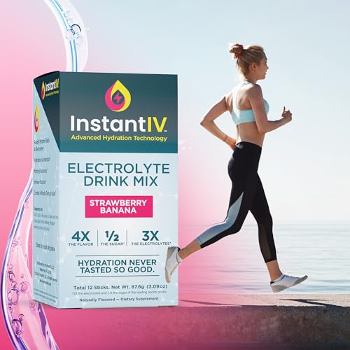 Electrolytes Powder - 3X Electrolytes,1/2 Sugar with Vitamin C, B3, B6, Electrolytes Powder Packets for Hydration, Recover...