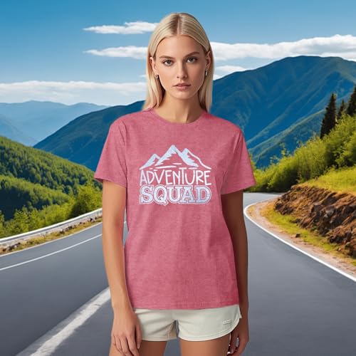 COMIZI Womens Hiking Shirt Adventure Squad Tshirt Mountain Adventure Tee Camping Wild Outdoor Tops