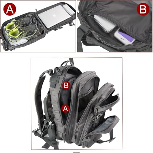TheKidsRefined Small Military Tactical Backpack Army Assault Rucksack GYM Hiking Bug Out Bag