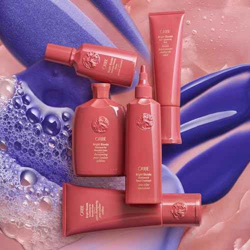 ORIBE Bright Blonde Radiance & Repair Treatment | Purple Toning Restorative Treatment | Brighten, Strengthen, and Restore Color-Treated Blonde Hair