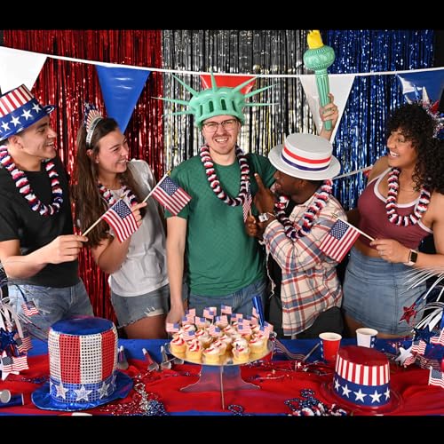 Beistle Inflatable Statue of Liberty Crown & Torch, Patriotic Party Accessories, 4th July Outfit for Parades Events, Crow...