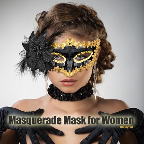 Masquerade Masks for Women Men Couple Venetian Halloween Mask for Carnival Costume Party Prom Ball